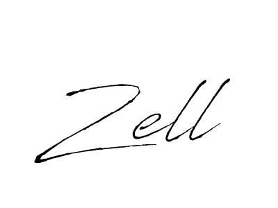 Zell stylish signature style. Best Handwritten Sign (Antro_Vectra) for my name. Handwritten Signature Collection Ideas for my name Zell. Zell signature style 6 images and pictures png