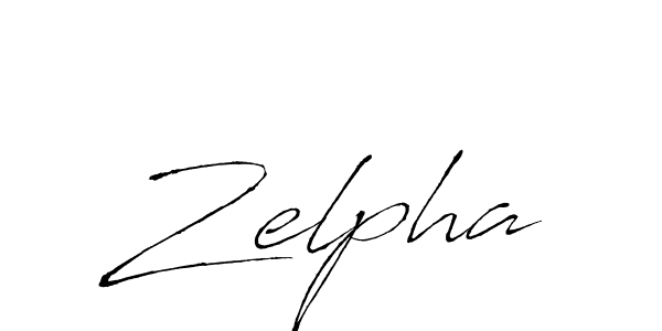 Zelpha stylish signature style. Best Handwritten Sign (Antro_Vectra) for my name. Handwritten Signature Collection Ideas for my name Zelpha. Zelpha signature style 6 images and pictures png