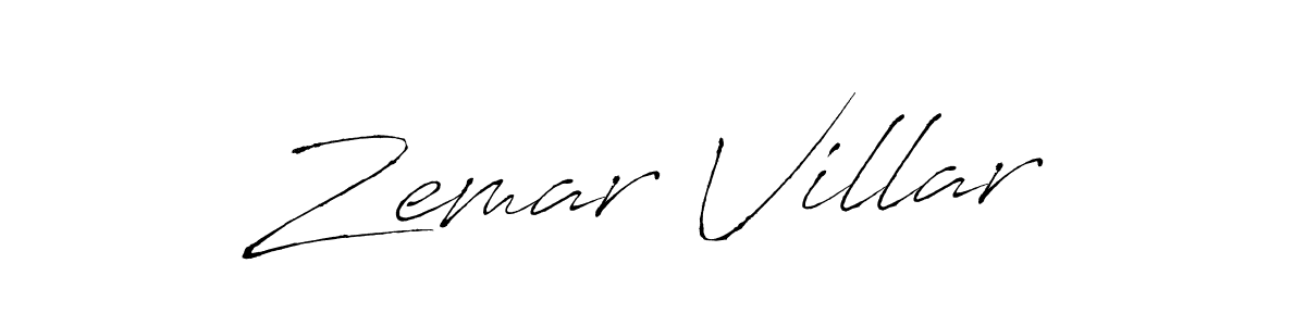 Create a beautiful signature design for name Zemar Villar. With this signature (Antro_Vectra) fonts, you can make a handwritten signature for free. Zemar Villar signature style 6 images and pictures png