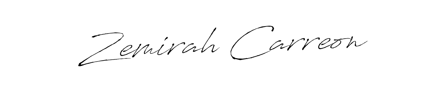 Also we have Zemirah Carreon name is the best signature style. Create professional handwritten signature collection using Antro_Vectra autograph style. Zemirah Carreon signature style 6 images and pictures png