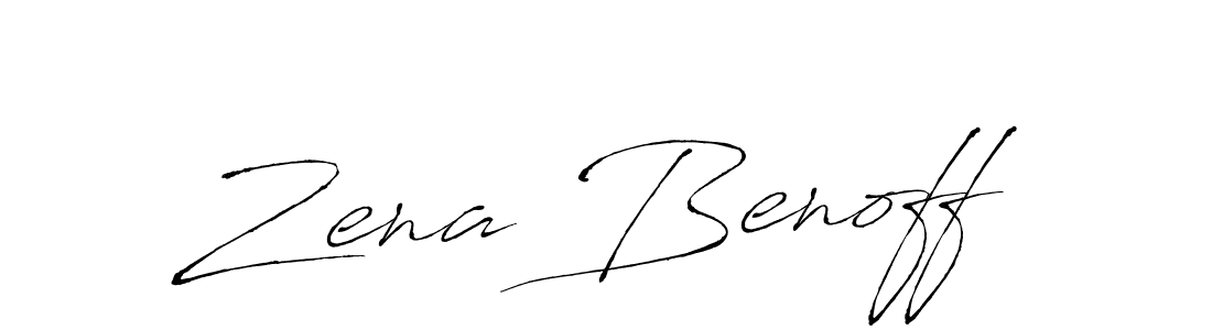 You should practise on your own different ways (Antro_Vectra) to write your name (Zena Benoff) in signature. don't let someone else do it for you. Zena Benoff signature style 6 images and pictures png