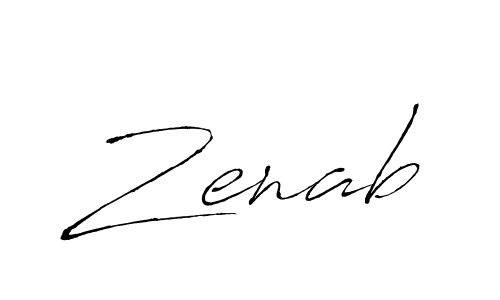 Also we have Zenab name is the best signature style. Create professional handwritten signature collection using Antro_Vectra autograph style. Zenab signature style 6 images and pictures png