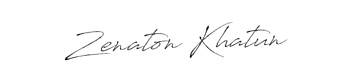 Also You can easily find your signature by using the search form. We will create Zenaton Khatun name handwritten signature images for you free of cost using Antro_Vectra sign style. Zenaton Khatun signature style 6 images and pictures png