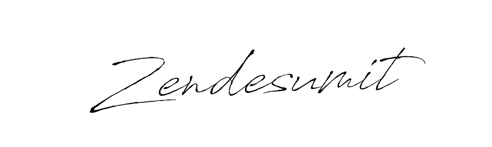 Create a beautiful signature design for name Zendesumit. With this signature (Antro_Vectra) fonts, you can make a handwritten signature for free. Zendesumit signature style 6 images and pictures png