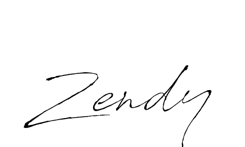 How to make Zendy name signature. Use Antro_Vectra style for creating short signs online. This is the latest handwritten sign. Zendy signature style 6 images and pictures png