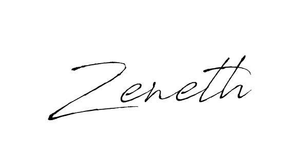 Make a beautiful signature design for name Zeneth. Use this online signature maker to create a handwritten signature for free. Zeneth signature style 6 images and pictures png