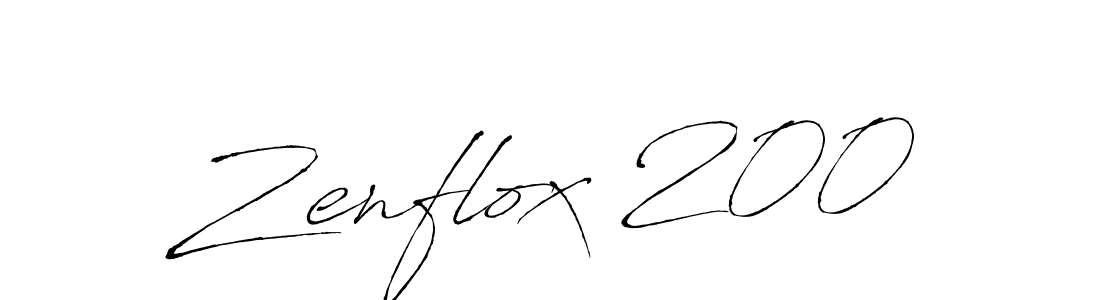 Zenflox 200 stylish signature style. Best Handwritten Sign (Antro_Vectra) for my name. Handwritten Signature Collection Ideas for my name Zenflox 200. Zenflox 200 signature style 6 images and pictures png