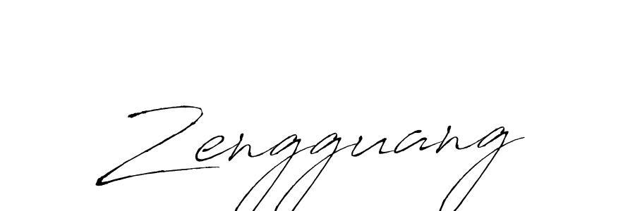 Create a beautiful signature design for name Zengguang. With this signature (Antro_Vectra) fonts, you can make a handwritten signature for free. Zengguang signature style 6 images and pictures png