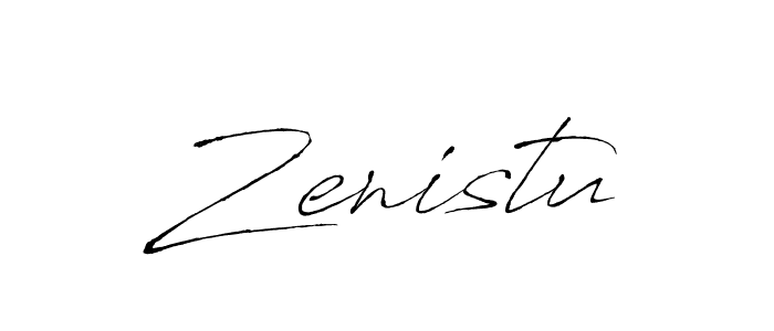 Design your own signature with our free online signature maker. With this signature software, you can create a handwritten (Antro_Vectra) signature for name Zenistu. Zenistu signature style 6 images and pictures png
