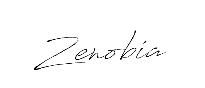 Zenobia stylish signature style. Best Handwritten Sign (Antro_Vectra) for my name. Handwritten Signature Collection Ideas for my name Zenobia. Zenobia signature style 6 images and pictures png