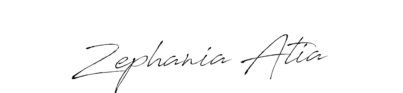 You should practise on your own different ways (Antro_Vectra) to write your name (Zephania Atia) in signature. don't let someone else do it for you. Zephania Atia signature style 6 images and pictures png