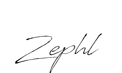 Design your own signature with our free online signature maker. With this signature software, you can create a handwritten (Antro_Vectra) signature for name Zephl. Zephl signature style 6 images and pictures png