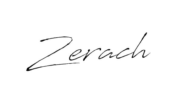 Zerach stylish signature style. Best Handwritten Sign (Antro_Vectra) for my name. Handwritten Signature Collection Ideas for my name Zerach. Zerach signature style 6 images and pictures png