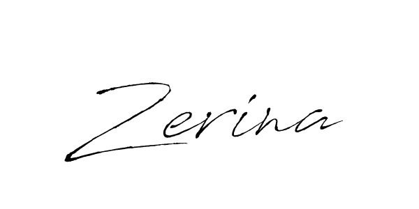 How to make Zerina name signature. Use Antro_Vectra style for creating short signs online. This is the latest handwritten sign. Zerina signature style 6 images and pictures png