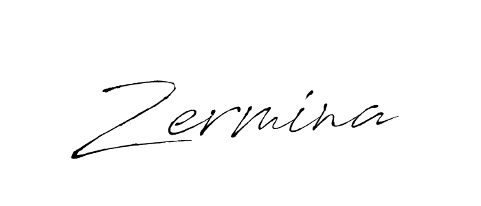 Create a beautiful signature design for name Zermina. With this signature (Antro_Vectra) fonts, you can make a handwritten signature for free. Zermina signature style 6 images and pictures png