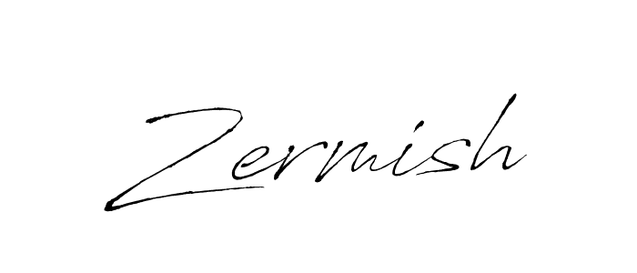 The best way (Antro_Vectra) to make a short signature is to pick only two or three words in your name. The name Zermish include a total of six letters. For converting this name. Zermish signature style 6 images and pictures png