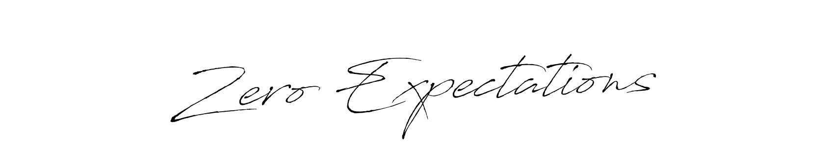 Design your own signature with our free online signature maker. With this signature software, you can create a handwritten (Antro_Vectra) signature for name Zero Expectations. Zero Expectations signature style 6 images and pictures png
