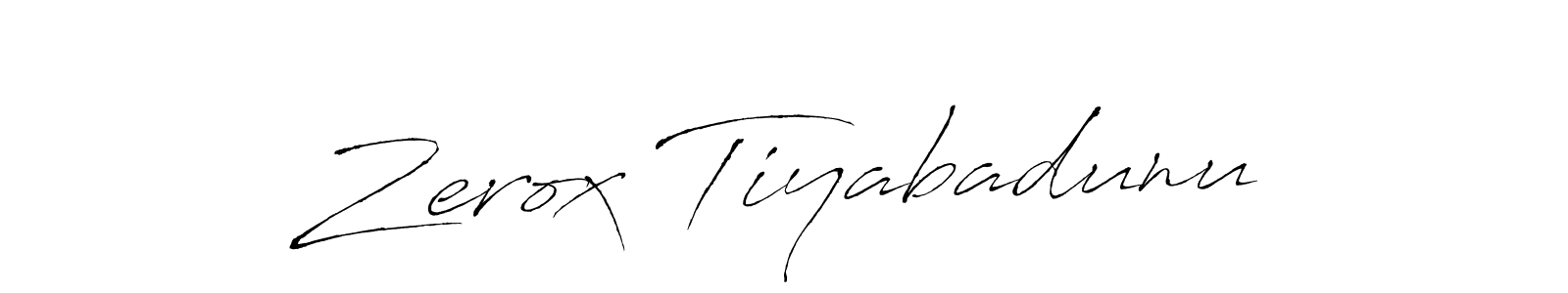 It looks lik you need a new signature style for name Zerox Tiyabadunu. Design unique handwritten (Antro_Vectra) signature with our free signature maker in just a few clicks. Zerox Tiyabadunu signature style 6 images and pictures png