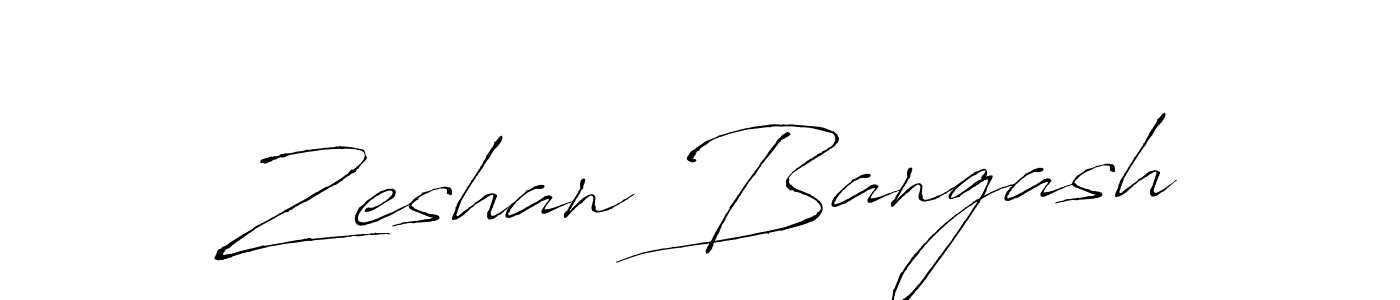 Zeshan Bangash stylish signature style. Best Handwritten Sign (Antro_Vectra) for my name. Handwritten Signature Collection Ideas for my name Zeshan Bangash. Zeshan Bangash signature style 6 images and pictures png
