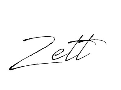 Create a beautiful signature design for name Zett. With this signature (Antro_Vectra) fonts, you can make a handwritten signature for free. Zett signature style 6 images and pictures png