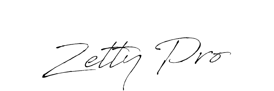 Zetty Pro stylish signature style. Best Handwritten Sign (Antro_Vectra) for my name. Handwritten Signature Collection Ideas for my name Zetty Pro. Zetty Pro signature style 6 images and pictures png
