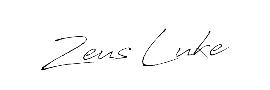 How to make Zeus Luke signature? Antro_Vectra is a professional autograph style. Create handwritten signature for Zeus Luke name. Zeus Luke signature style 6 images and pictures png