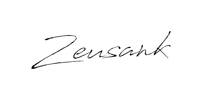 Design your own signature with our free online signature maker. With this signature software, you can create a handwritten (Antro_Vectra) signature for name Zeusank. Zeusank signature style 6 images and pictures png