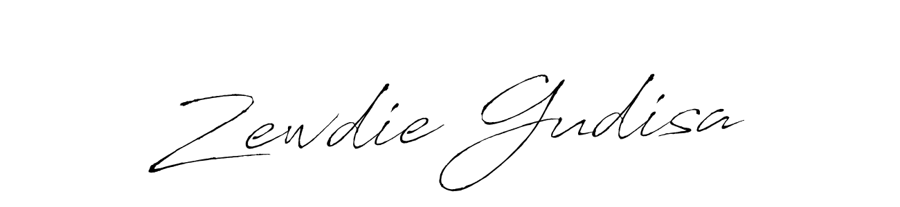 Zewdie Gudisa stylish signature style. Best Handwritten Sign (Antro_Vectra) for my name. Handwritten Signature Collection Ideas for my name Zewdie Gudisa. Zewdie Gudisa signature style 6 images and pictures png