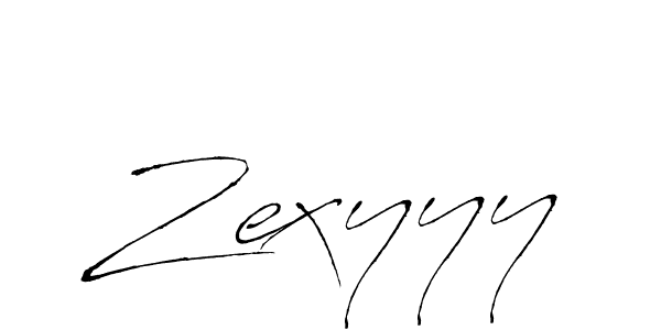 How to make Zexyyy signature? Antro_Vectra is a professional autograph style. Create handwritten signature for Zexyyy name. Zexyyy signature style 6 images and pictures png