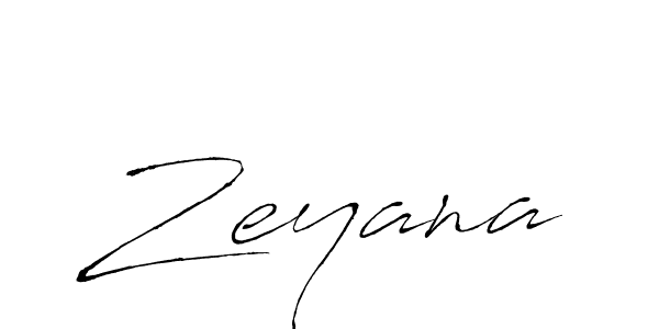 Make a beautiful signature design for name Zeyana. With this signature (Antro_Vectra) style, you can create a handwritten signature for free. Zeyana signature style 6 images and pictures png