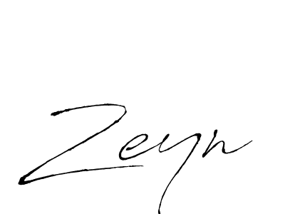 Make a beautiful signature design for name Zeyn. With this signature (Antro_Vectra) style, you can create a handwritten signature for free. Zeyn signature style 6 images and pictures png