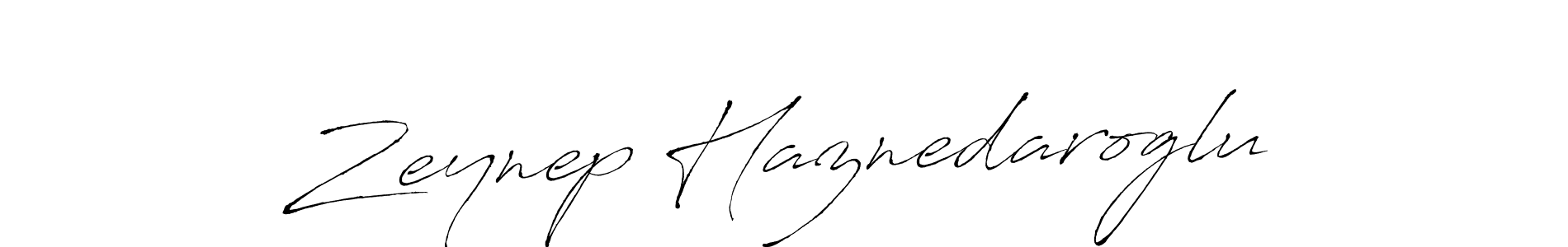 How to make Zeynep Haznedaroglu name signature. Use Antro_Vectra style for creating short signs online. This is the latest handwritten sign. Zeynep Haznedaroglu signature style 6 images and pictures png