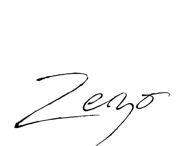 Create a beautiful signature design for name Zezo. With this signature (Antro_Vectra) fonts, you can make a handwritten signature for free. Zezo signature style 6 images and pictures png