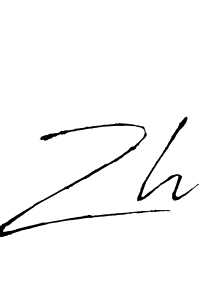 Zh stylish signature style. Best Handwritten Sign (Antro_Vectra) for my name. Handwritten Signature Collection Ideas for my name Zh. Zh signature style 6 images and pictures png