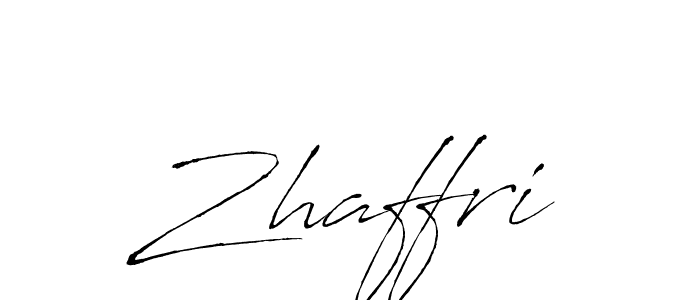 Create a beautiful signature design for name Zhaffri. With this signature (Antro_Vectra) fonts, you can make a handwritten signature for free. Zhaffri signature style 6 images and pictures png