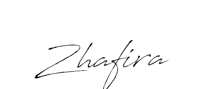 Use a signature maker to create a handwritten signature online. With this signature software, you can design (Antro_Vectra) your own signature for name Zhafira. Zhafira signature style 6 images and pictures png