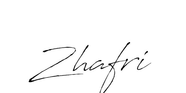 Make a beautiful signature design for name Zhafri. With this signature (Antro_Vectra) style, you can create a handwritten signature for free. Zhafri signature style 6 images and pictures png