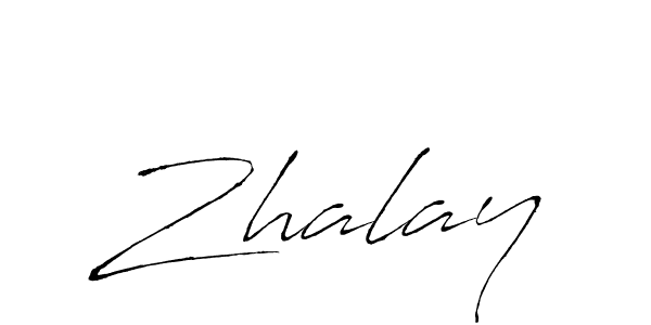 Design your own signature with our free online signature maker. With this signature software, you can create a handwritten (Antro_Vectra) signature for name Zhalay. Zhalay signature style 6 images and pictures png