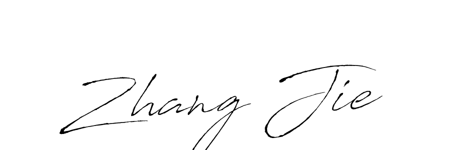 How to make Zhang Jie signature? Antro_Vectra is a professional autograph style. Create handwritten signature for Zhang Jie name. Zhang Jie signature style 6 images and pictures png