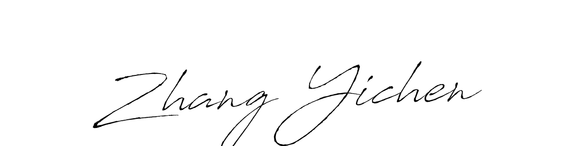 How to make Zhang Yichen signature? Antro_Vectra is a professional autograph style. Create handwritten signature for Zhang Yichen name. Zhang Yichen signature style 6 images and pictures png