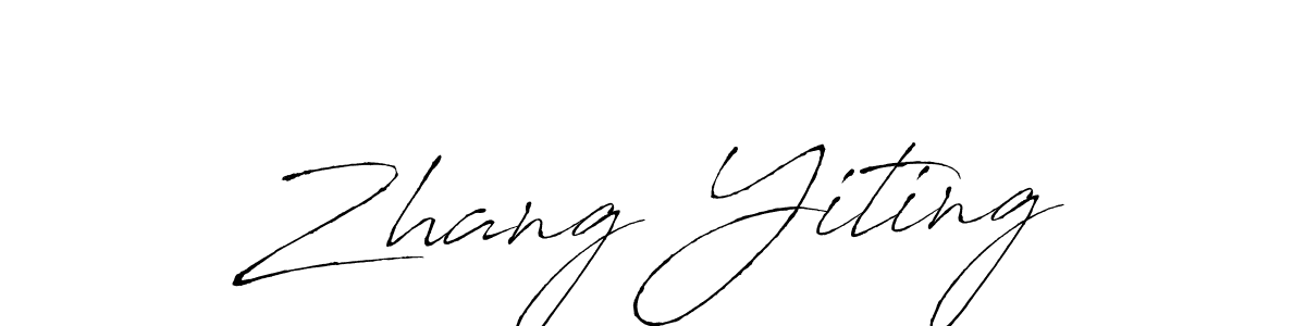 Also we have Zhang Yiting name is the best signature style. Create professional handwritten signature collection using Antro_Vectra autograph style. Zhang Yiting signature style 6 images and pictures png