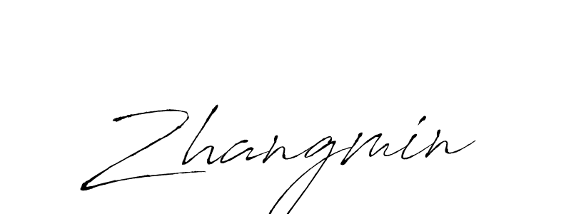 Also we have Zhangmin name is the best signature style. Create professional handwritten signature collection using Antro_Vectra autograph style. Zhangmin signature style 6 images and pictures png