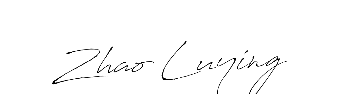 The best way (Antro_Vectra) to make a short signature is to pick only two or three words in your name. The name Zhao Luying include a total of six letters. For converting this name. Zhao Luying signature style 6 images and pictures png