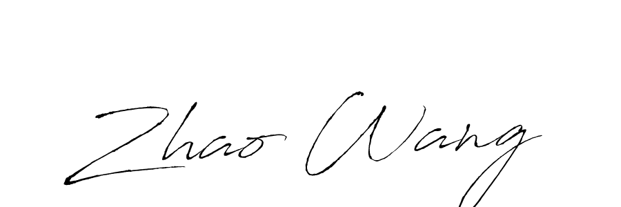 Also You can easily find your signature by using the search form. We will create Zhao Wang name handwritten signature images for you free of cost using Antro_Vectra sign style. Zhao Wang signature style 6 images and pictures png