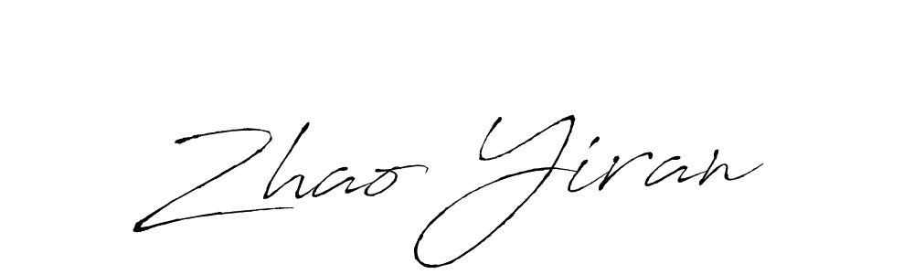 Antro_Vectra is a professional signature style that is perfect for those who want to add a touch of class to their signature. It is also a great choice for those who want to make their signature more unique. Get Zhao Yiran name to fancy signature for free. Zhao Yiran signature style 6 images and pictures png