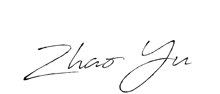Use a signature maker to create a handwritten signature online. With this signature software, you can design (Antro_Vectra) your own signature for name Zhao Yu. Zhao Yu signature style 6 images and pictures png