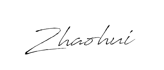 Use a signature maker to create a handwritten signature online. With this signature software, you can design (Antro_Vectra) your own signature for name Zhaohui. Zhaohui signature style 6 images and pictures png