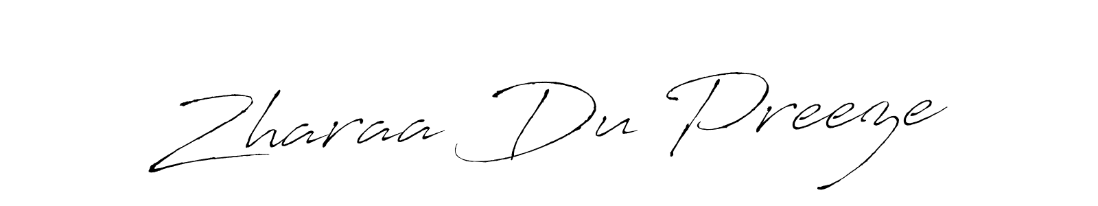 Antro_Vectra is a professional signature style that is perfect for those who want to add a touch of class to their signature. It is also a great choice for those who want to make their signature more unique. Get Zharaa Du Preeze name to fancy signature for free. Zharaa Du Preeze signature style 6 images and pictures png
