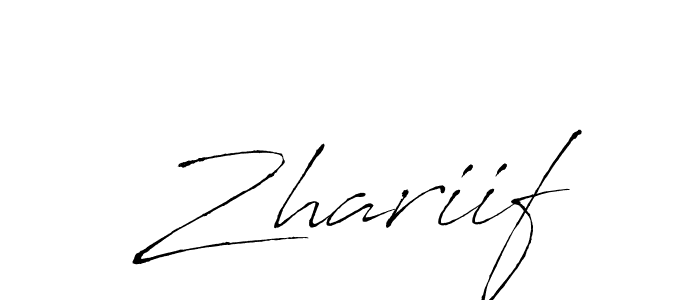 The best way (Antro_Vectra) to make a short signature is to pick only two or three words in your name. The name Zhariif include a total of six letters. For converting this name. Zhariif signature style 6 images and pictures png
