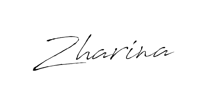 How to make Zharina name signature. Use Antro_Vectra style for creating short signs online. This is the latest handwritten sign. Zharina signature style 6 images and pictures png